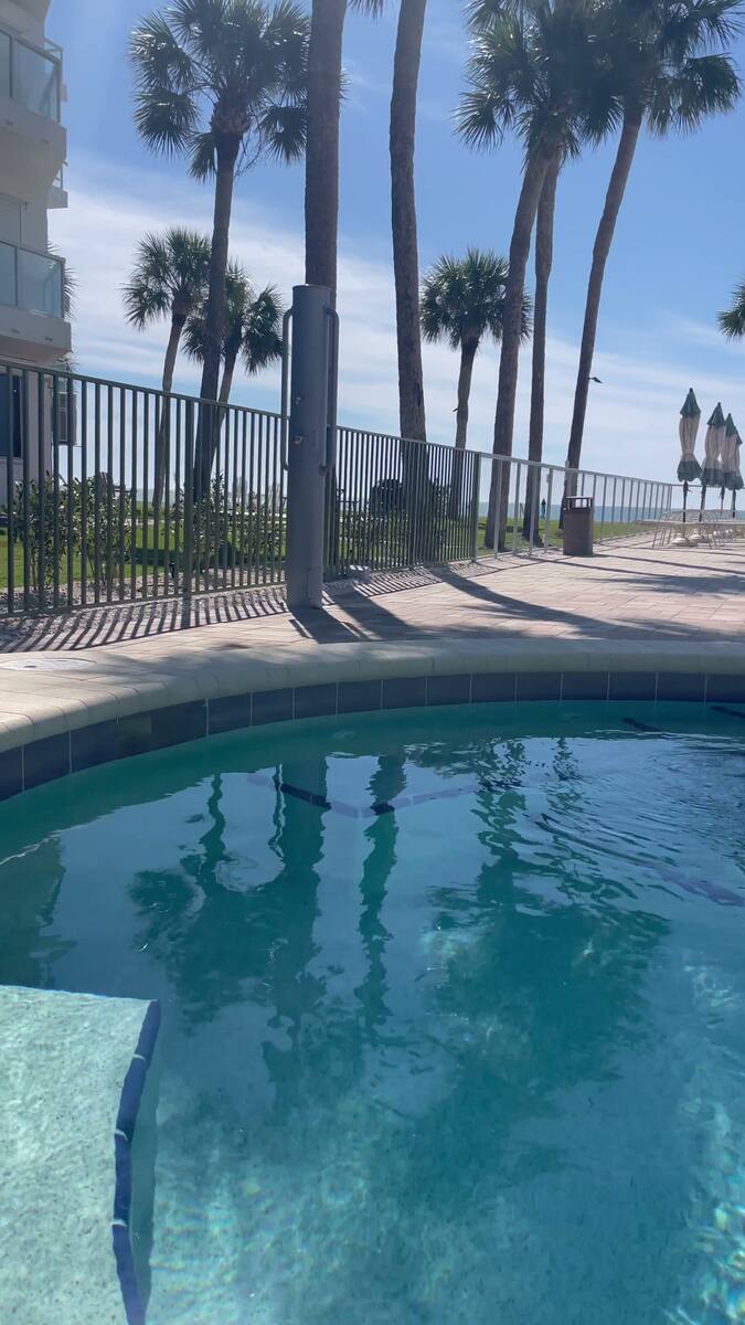 Evening Pool Deck View